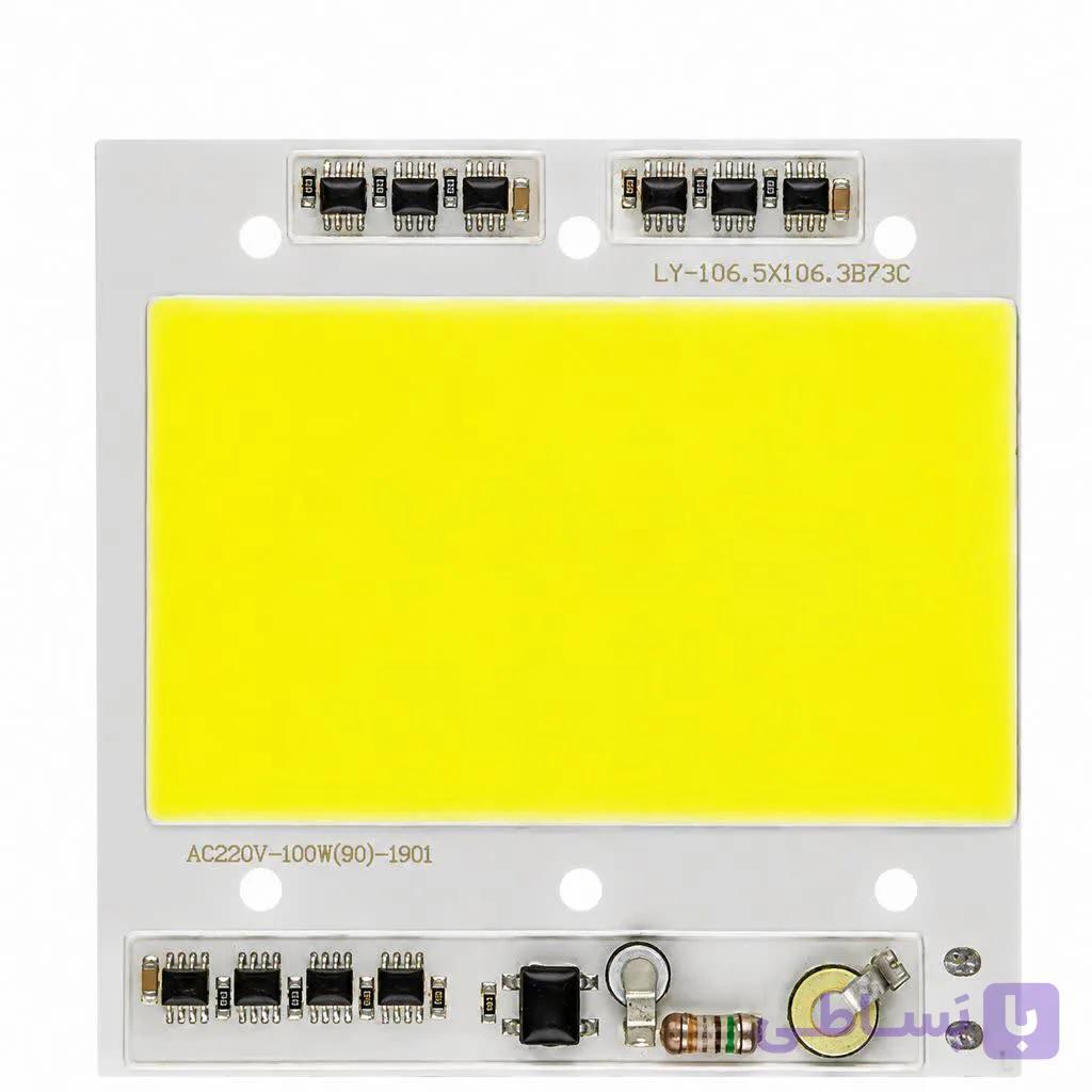 چیپ ال ای دی 220v – 100w – Cob پرژکتوری سفید — تصویر 1
