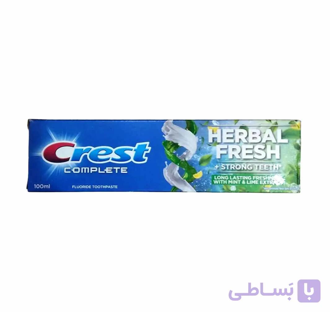 خمیردندان کرست Crest مدل Herbal fresh با حجم ۱۰۰ میل