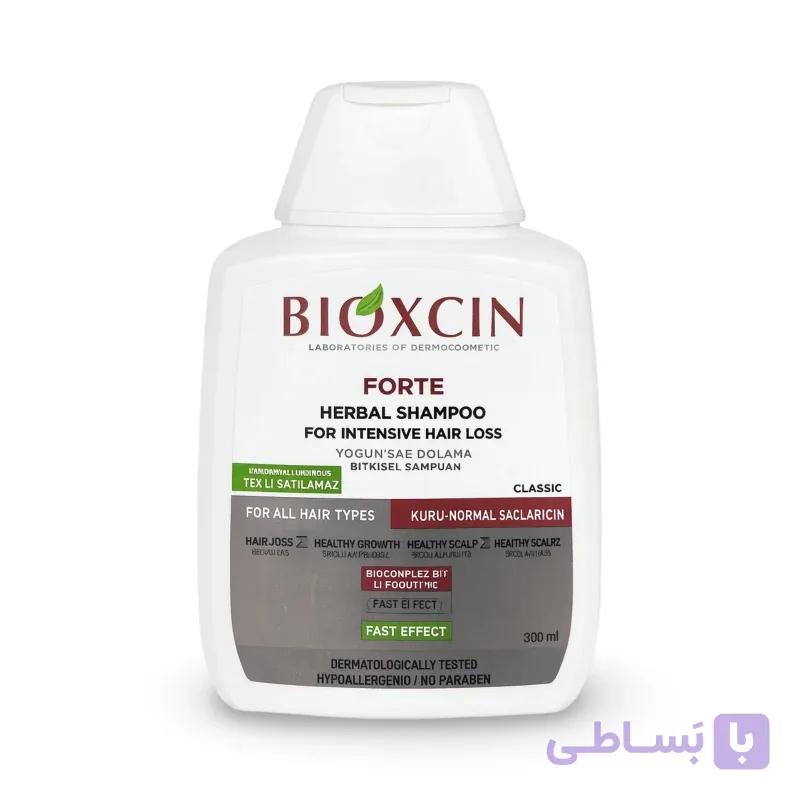 شامپو بیوکسین سفید Bioxcin مخصوص موهای خشک با حجم 300 میل