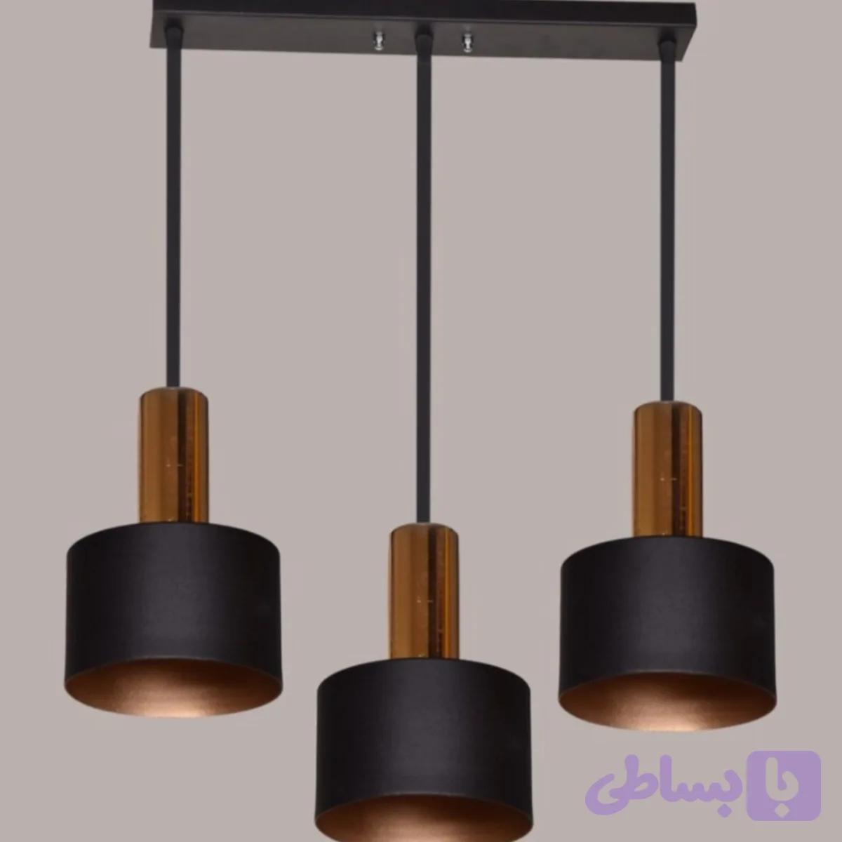 لوستر اویز مدل چکشی خطی مدرن