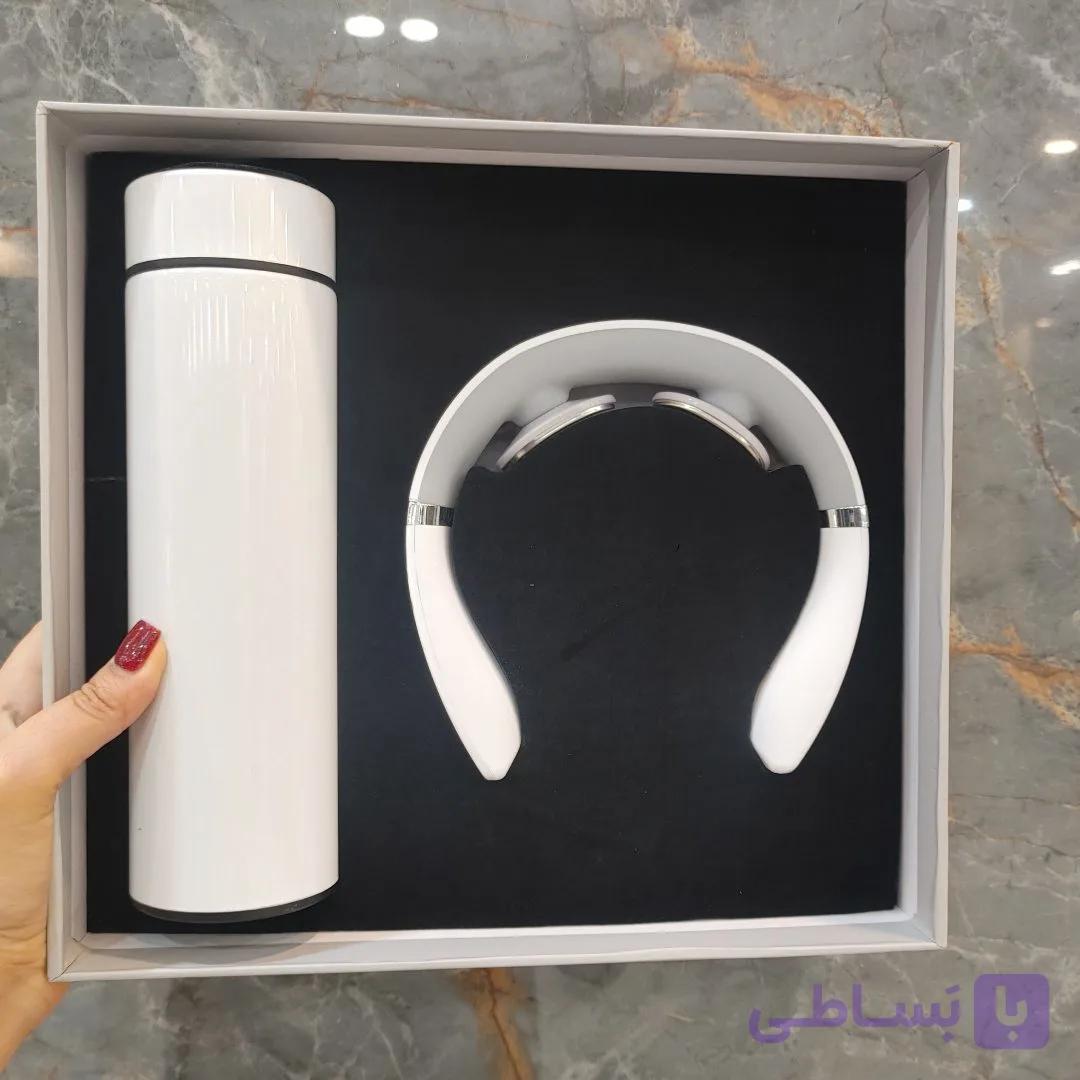 ست هدیه مدل ماساژور گردنی و فلاسک نیم لیتری — تصویر 1