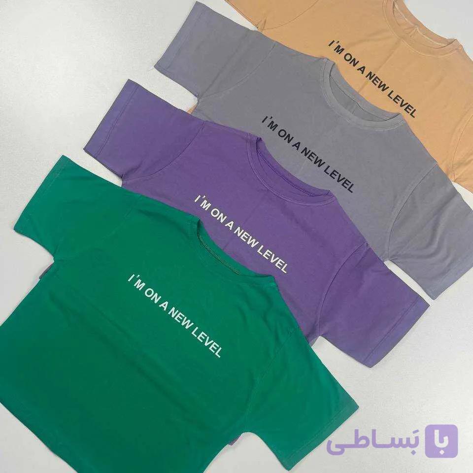 تیشرت کراپ I.M ON A NEW LEVEL — تصویر 1
