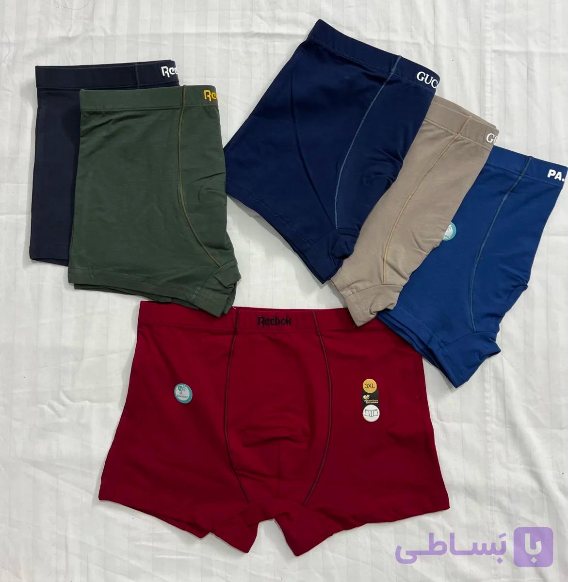شورت نیم پا مردانه سایز بزرگ تمام نخی راحت