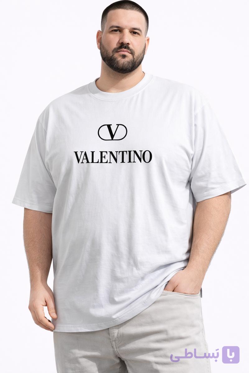 تیشرت پنبه‌ای مردانه قواره باکسی | VALENTINO |