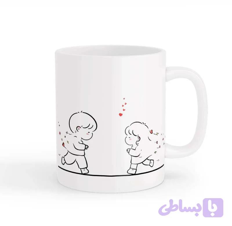 ماگ طرح زوج عاشقانه 09