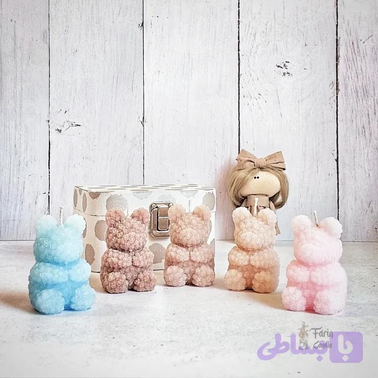 شمع خرس گل گلی