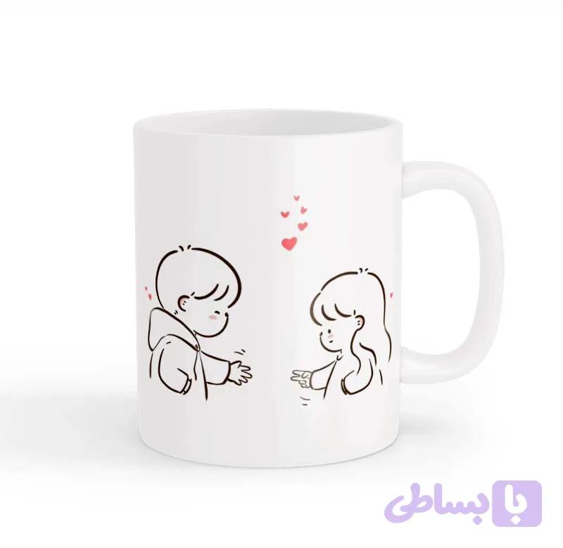 ماگ طرح زوج عاشقانه 019