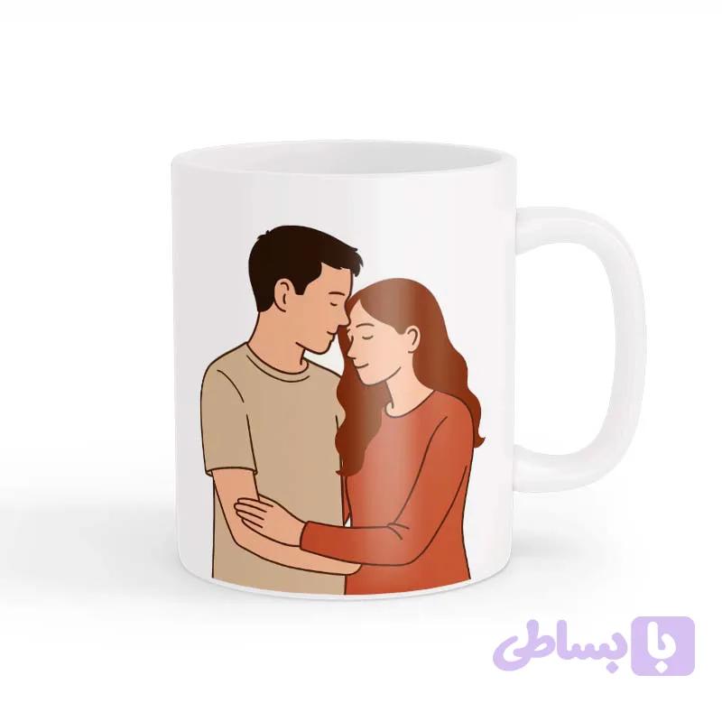 ماگ طرح زوج عاشق 048