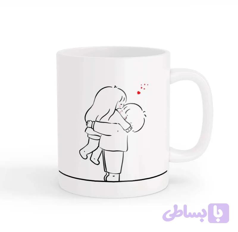 ماگ طرح زوج عاشقانه 03