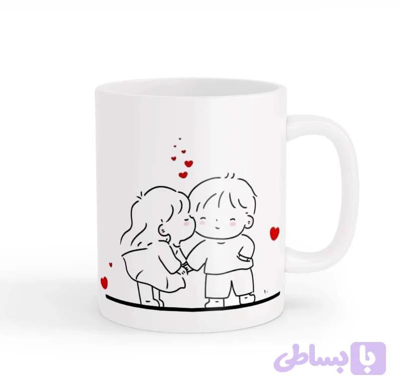 ماگ طرح زوج عاشقانه 012
