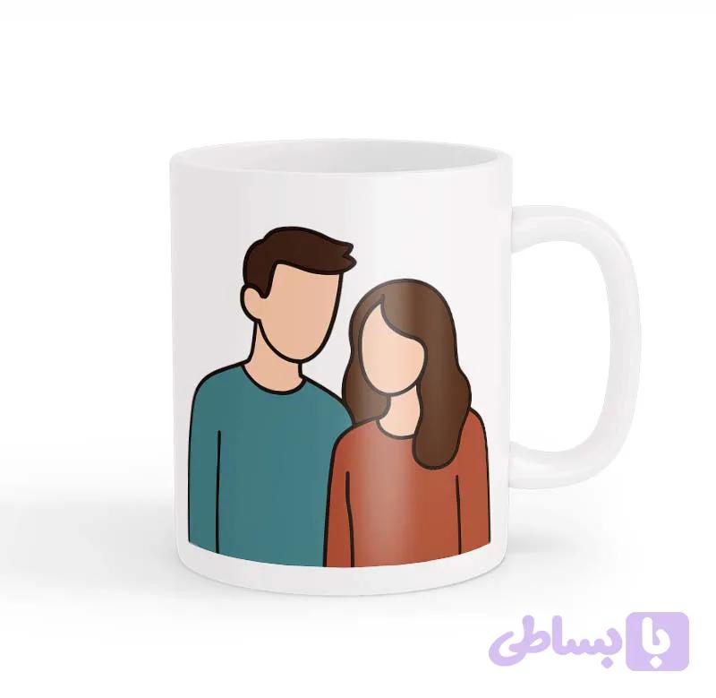 ماگ طرح زوج عاشق 047