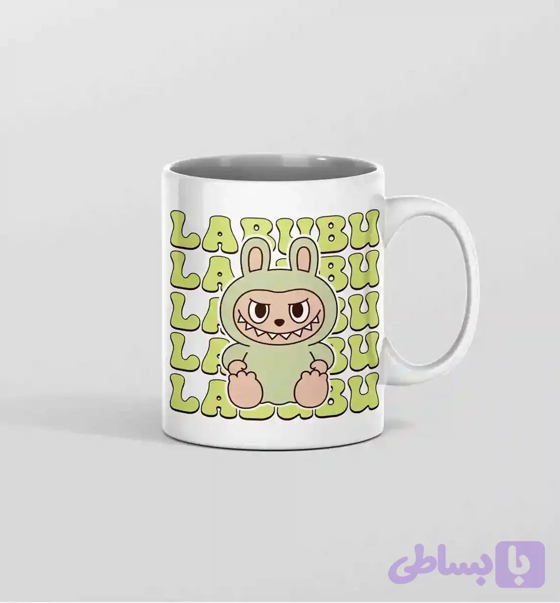 ماگ labubu سبز — تصویر 1