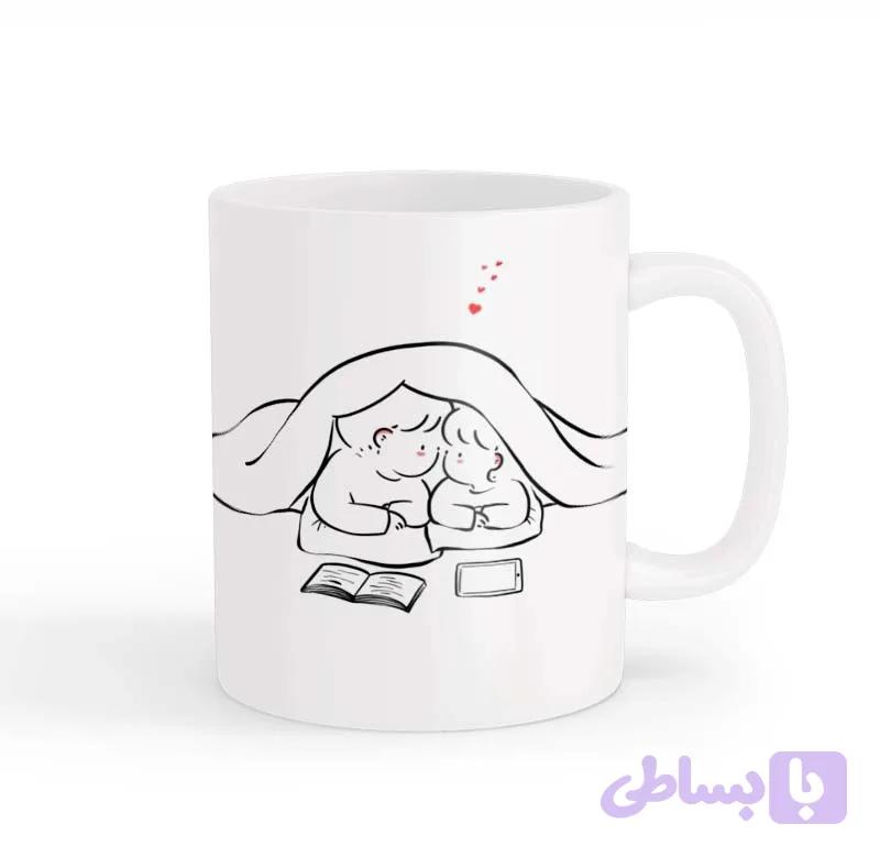 ماگ طرح زوج عاشقانه 014