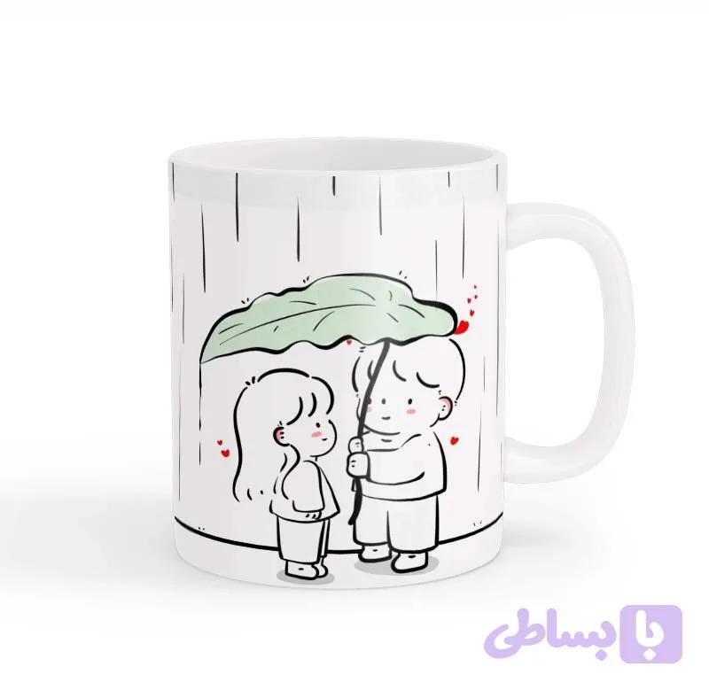 ماگ طرح زوج عاشقانه 04