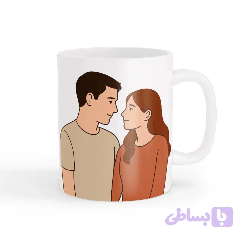 ماگ طرح زوج عاشق 049