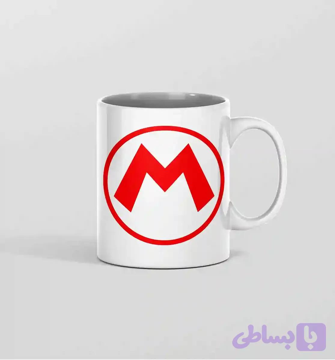 ماگ لوگوی ماریو حرف M — تصویر 1