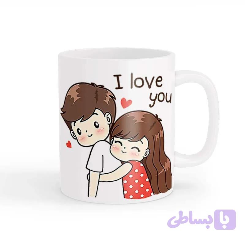 ماگ طرح زوج عاشقانه 024
