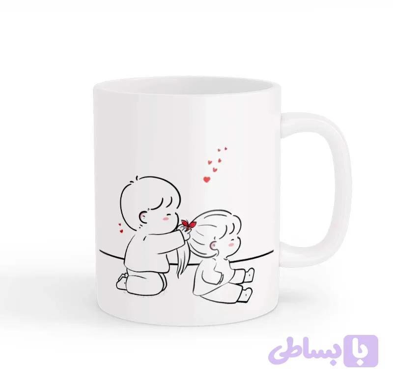 ماگ طرح زوج عاشقانه 010
