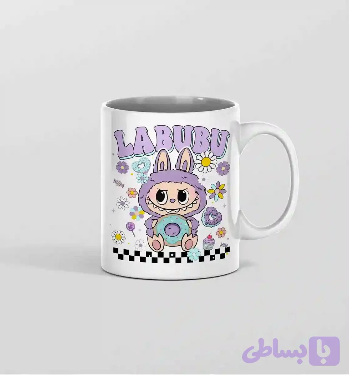 ماگ labubu بنفش — تصویر 1