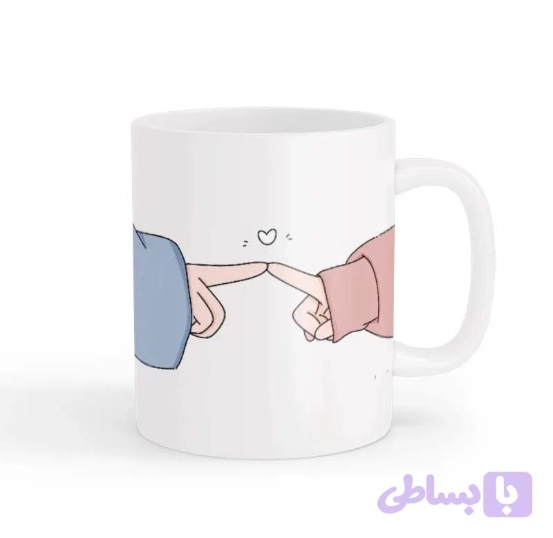 ماگ طرح زوج عاشقانه 026