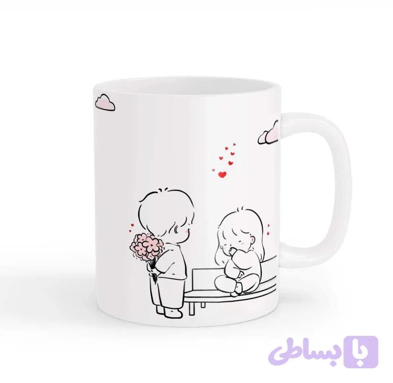 ماگ طرح زوج عاشقانه 025