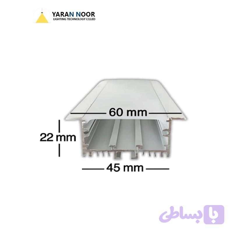 پروفیل لاین نوری توکارفنرخوری کد9سه لاین