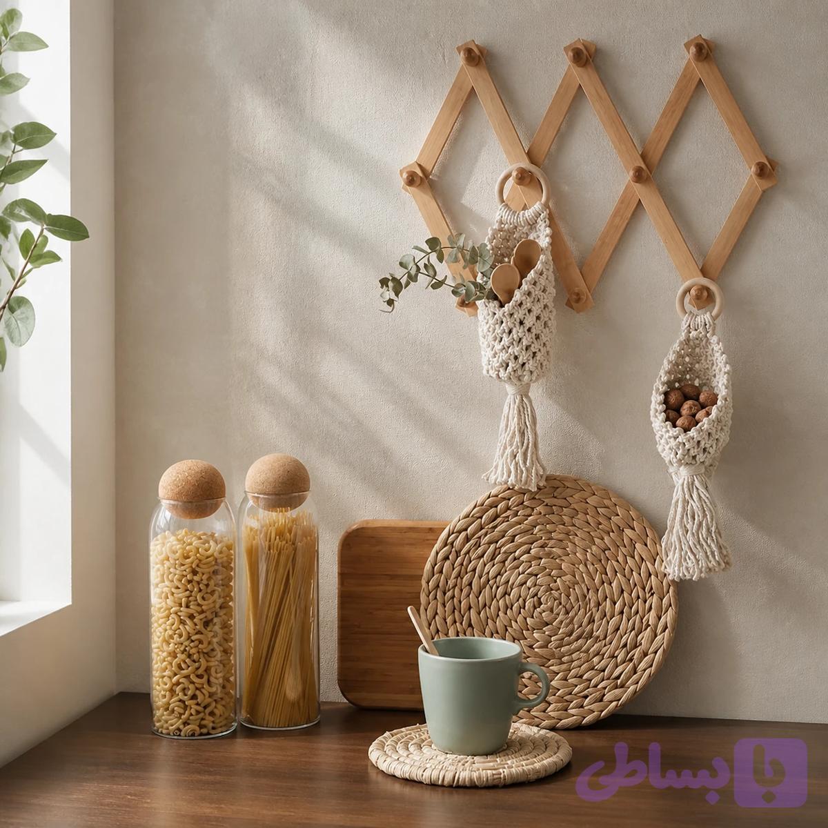 آویز نقلی مکرومه
