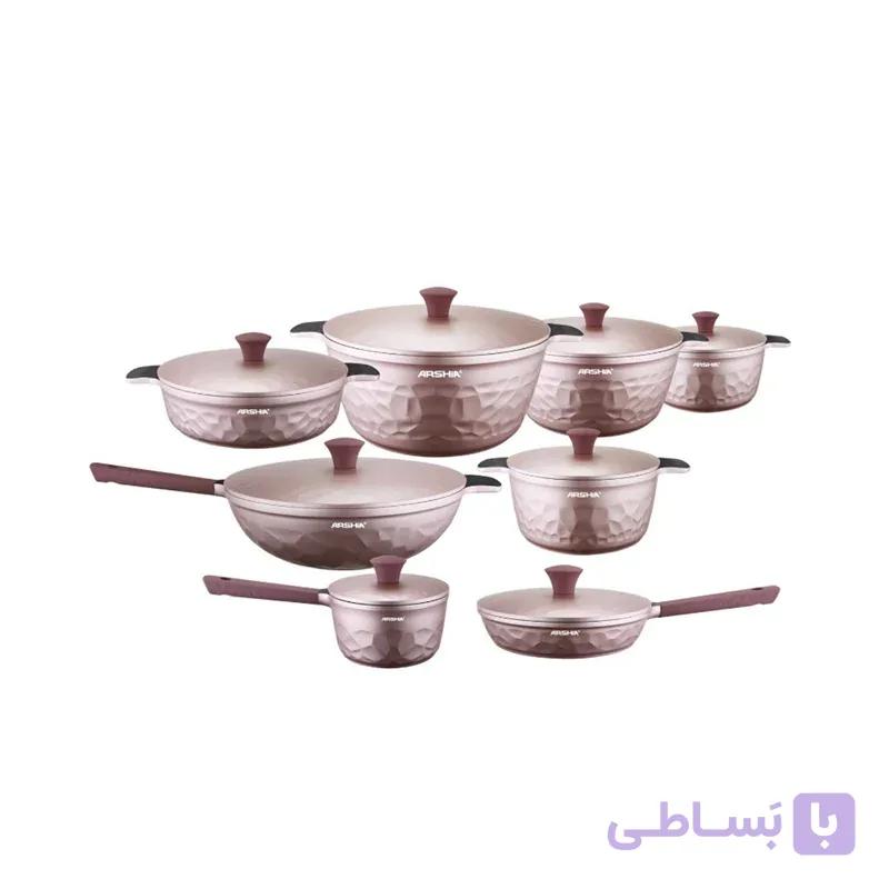 سرویس قابلمه 16پارچه چدن ارشیا مدلCO110-3302 — تصویر 1