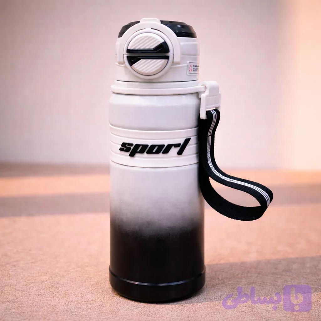 تراول ماگ 650 میلی لیتر دو رنگ ورزشی — تصویر 1