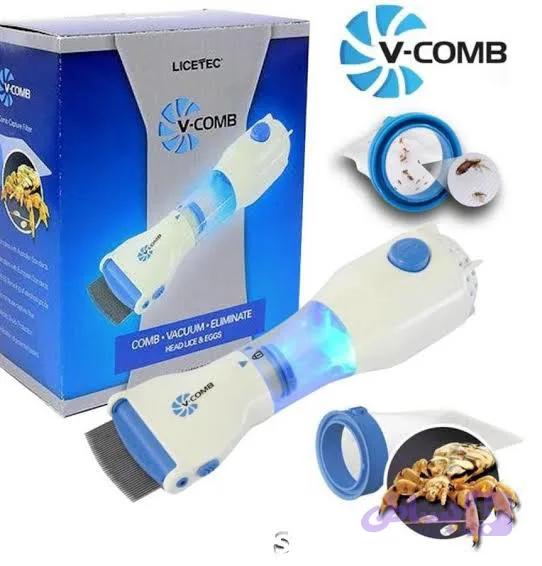 دستگاه شپش گیر V-COMBمدل شانه فلزی — تصویر 1