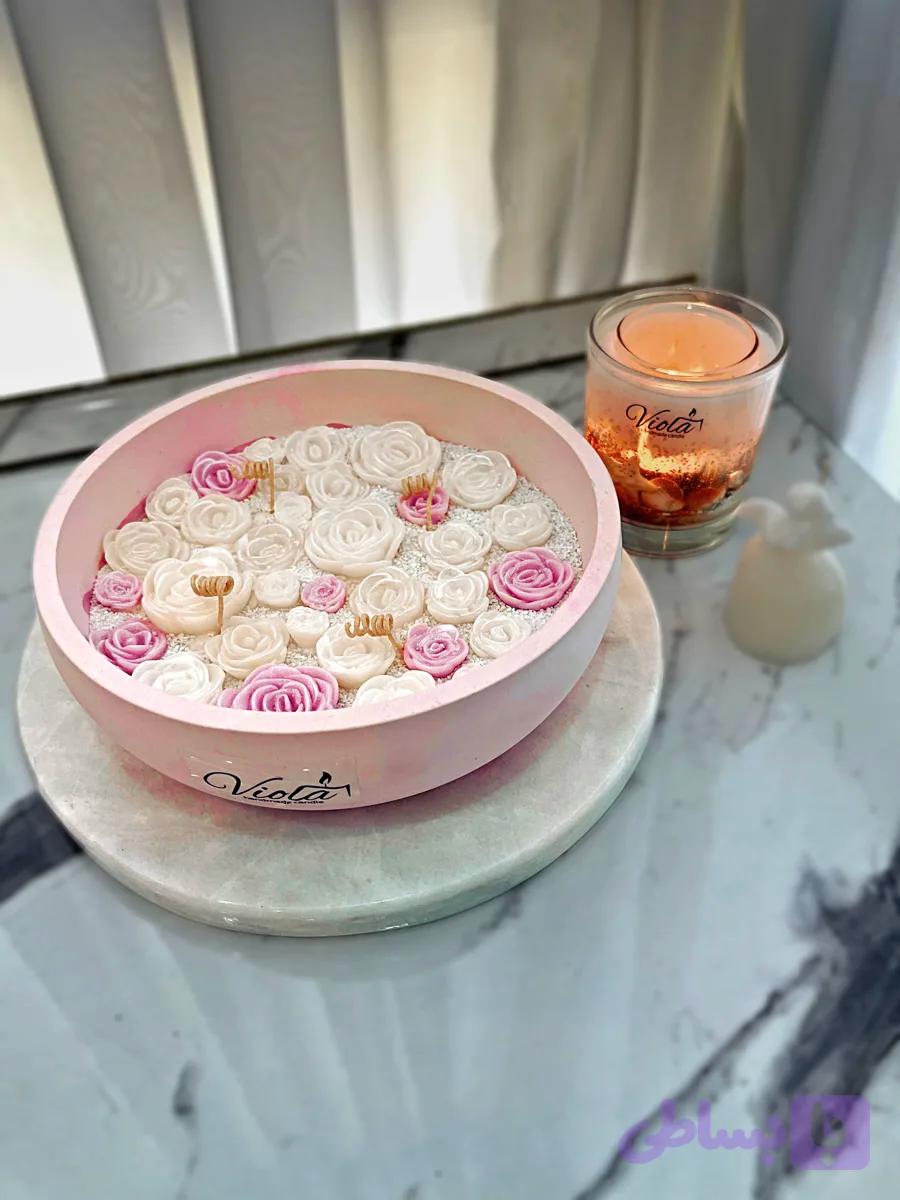 ظرف بتنی گل رز