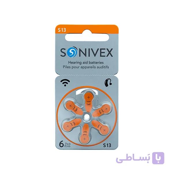 باتری سمعک 13 سونیوکس آلمان(دو حلقه‌ای) — تصویر 1