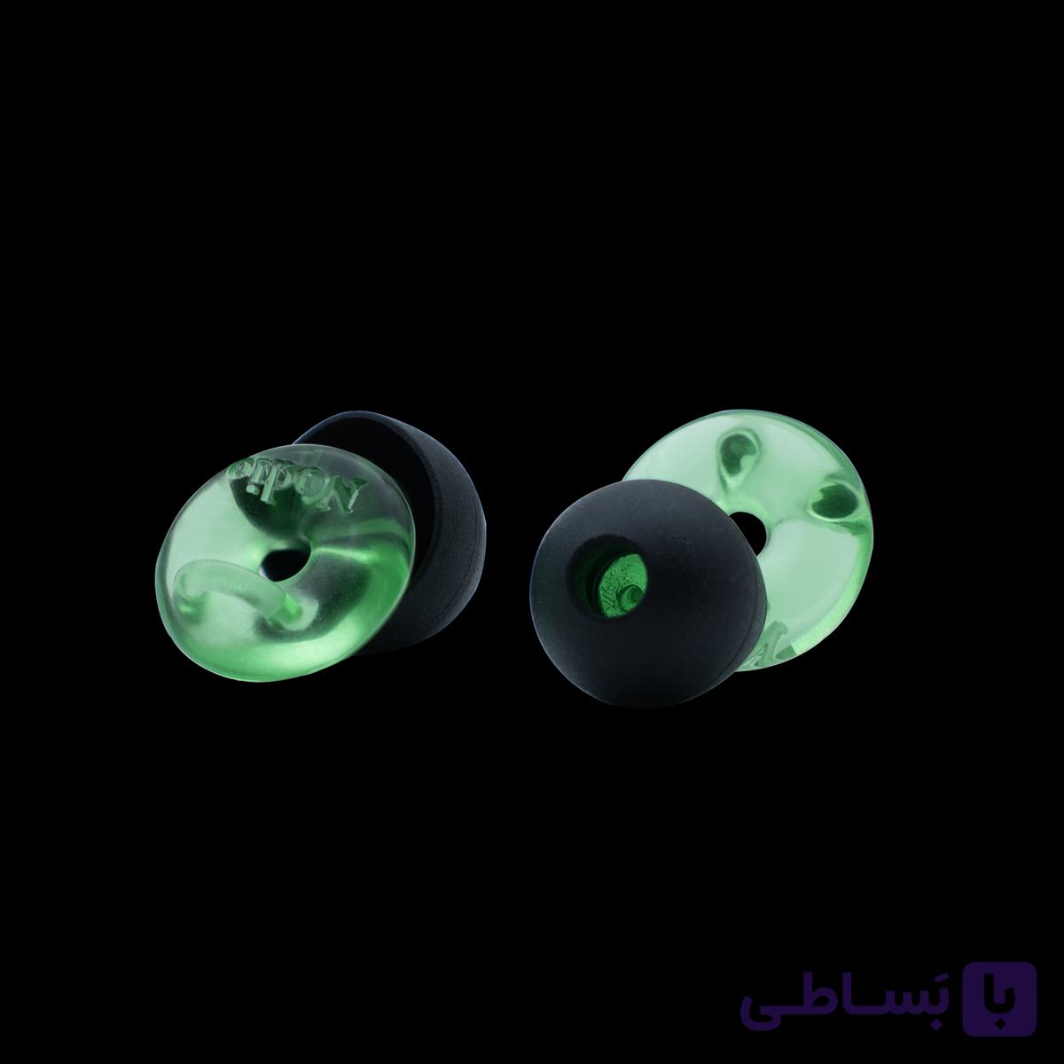 محافظ گوش سبز شفاف بدون دسته