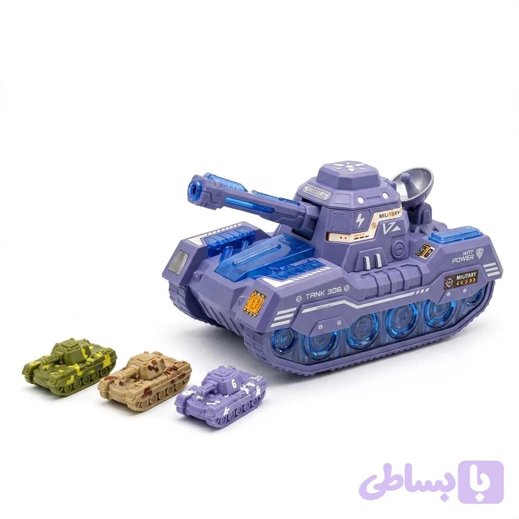 تانک موزیکال مدل یدک دار ruida toys کد A223 — تصویر 1