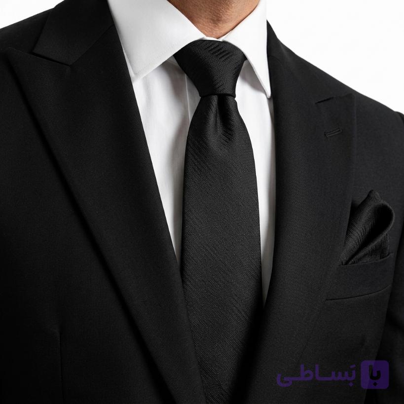 ست کراوات و پوشت ( دستمال جیب ) مردانه کد032 — تصویر 1