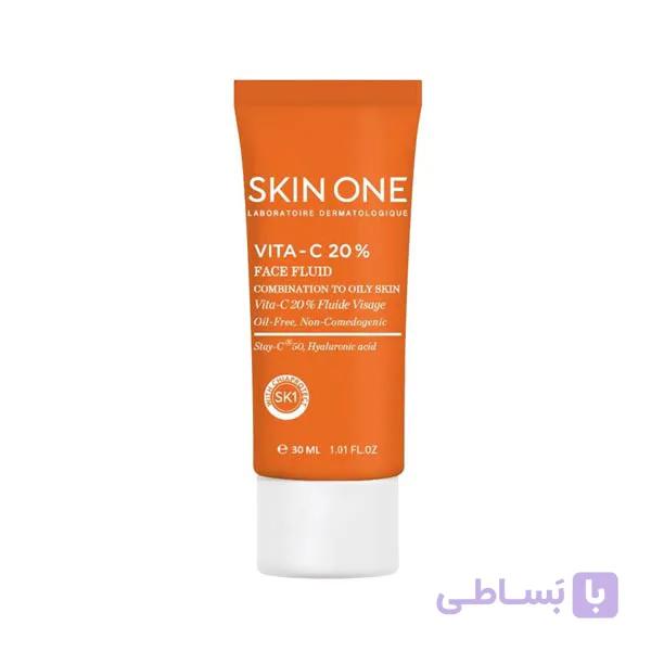 فلویید صورت مرطوب کننده اسکین وان مدل 20% ویتامین سی حجم 30 میلی لیتر