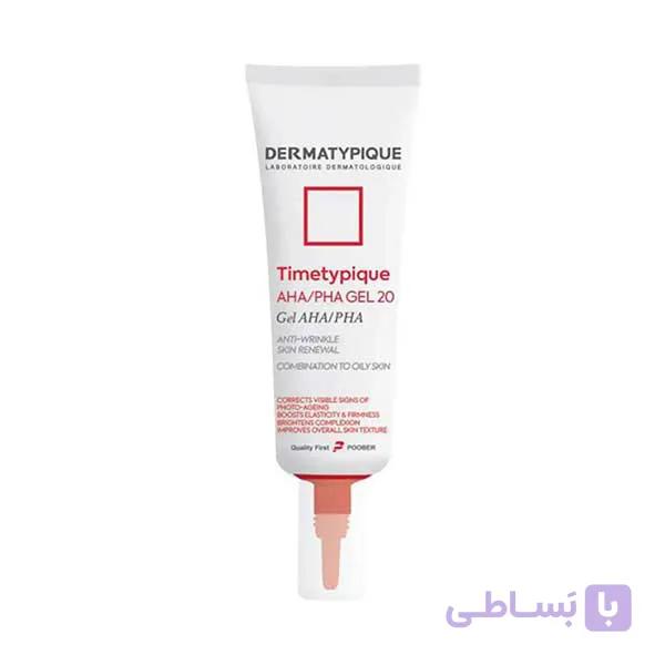 ژل لایه بردار AHA/PHA 20% درماتیپیک مدل تایم تیپیک حجم 30 میلی لیتر