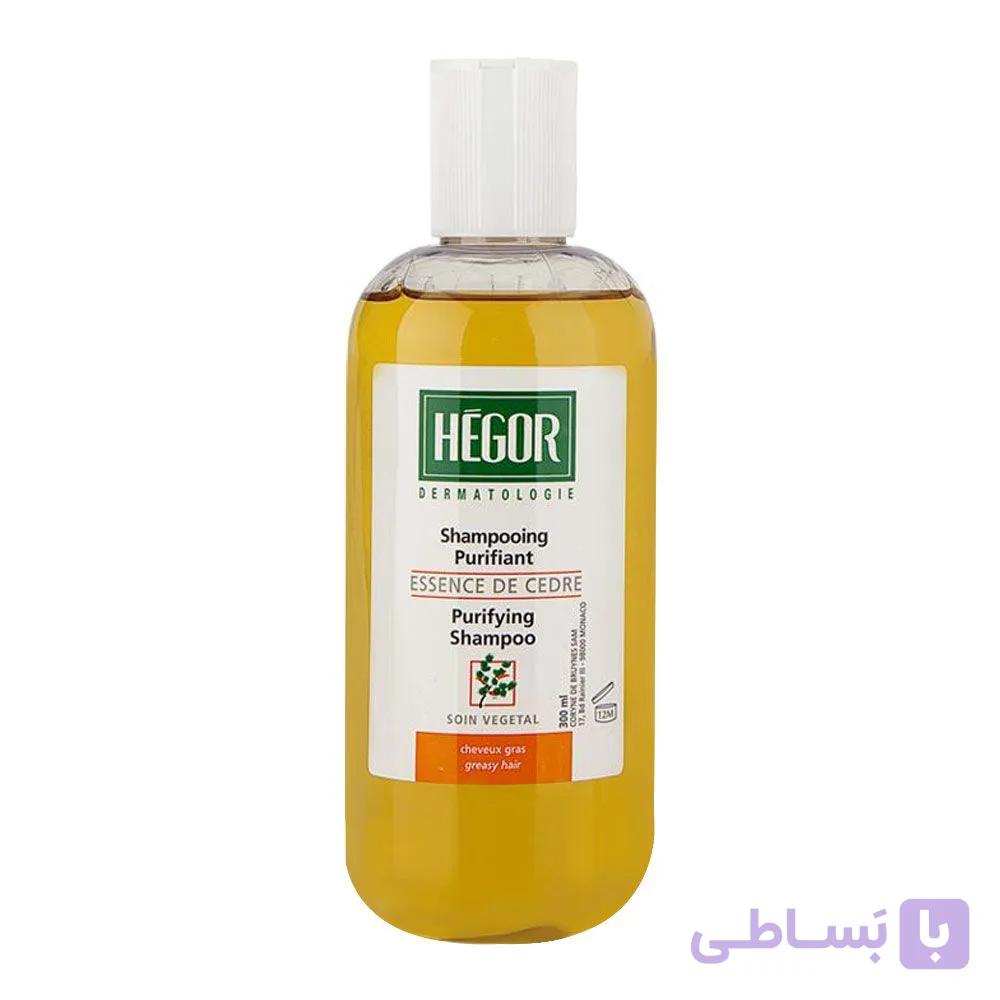 شامپو سدر کنترل کننده چربی مو و پوست سر هگور — تصویر 1