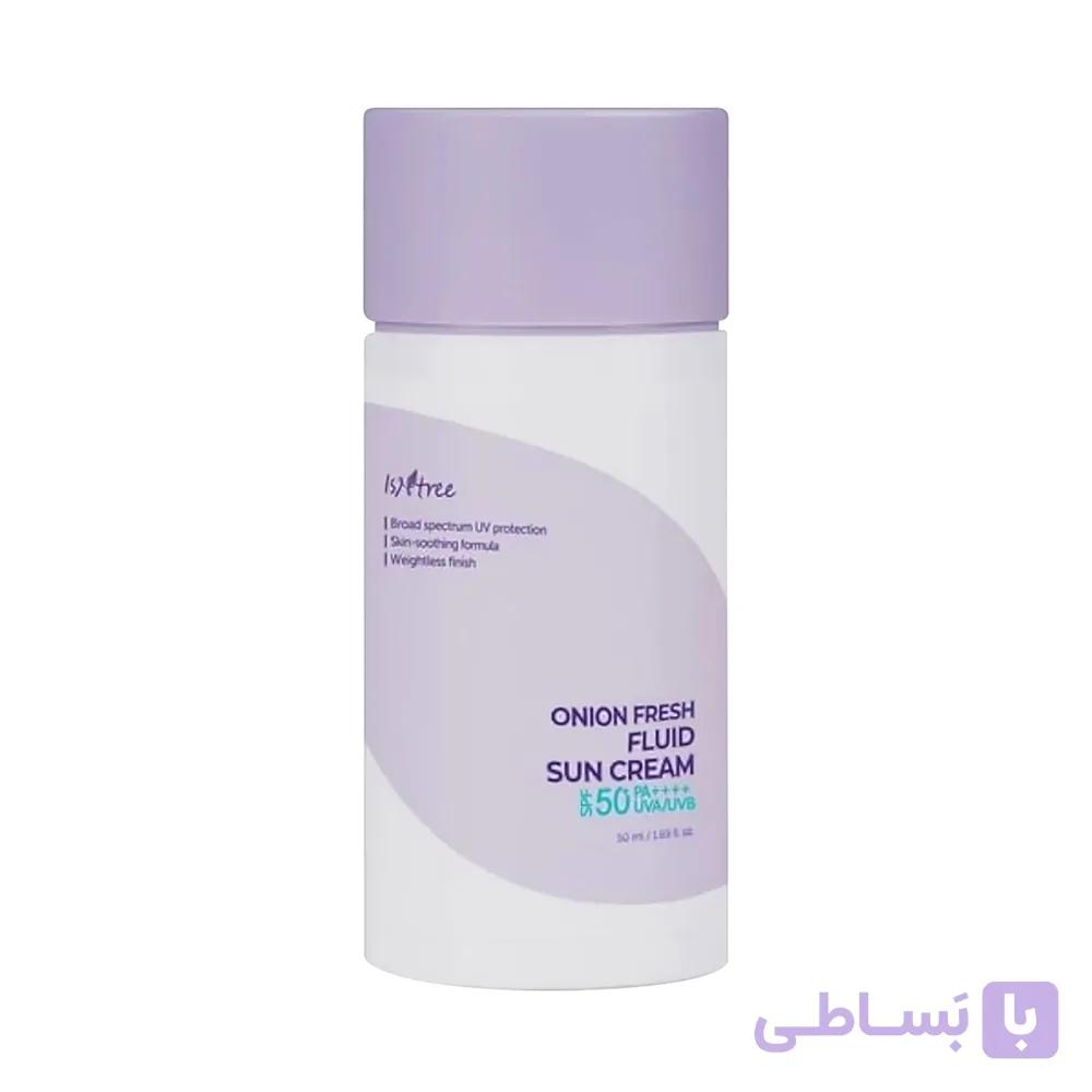 کرم ضدآفتاب فلوئیدی پیاز تازه ایزنتری Isntree Onion Fresh Fluid Sun Cream — تصویر 1