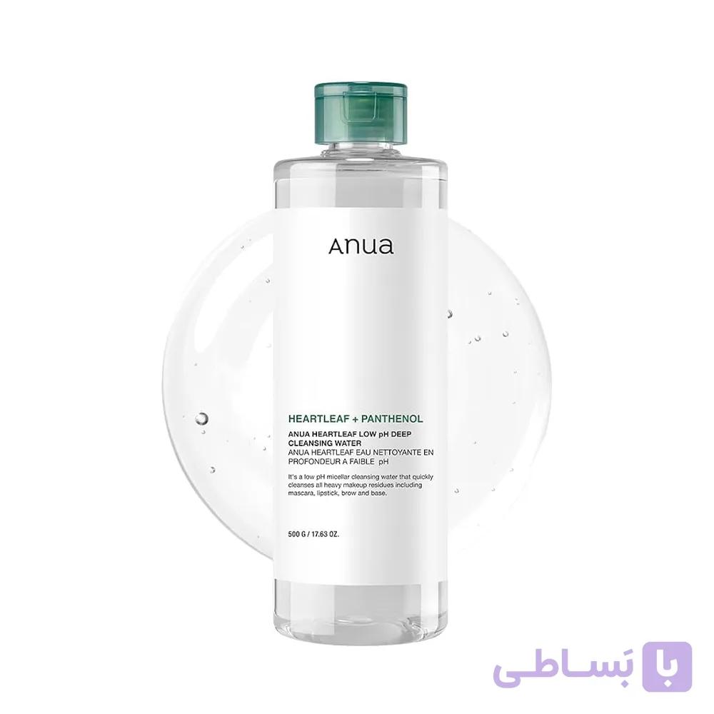 میسلار واتر PH پایین پانتنول و هارتلیف آنوا Anua Heartleaf Low pH Deep Cleansing Water — تصویر 1
