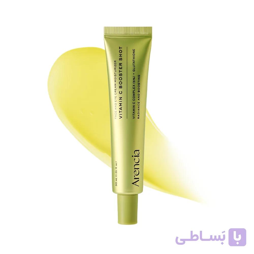 کرم ویتامین سی ضد لک و سفت کننده صورت و چشم آرنسیا Arencia Vitamin C Booster Shot Face and Eye Cream Moisturizer — تصویر 1