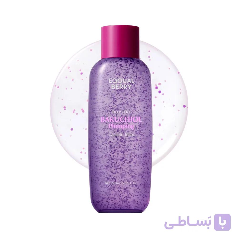 تونر کپسولی پلامپ کننده و جوانساز باکوچیول اکوال بری EQQUALBERRY Deep Cera Bakuchiol Plumping Capsule Toner — تصویر 1