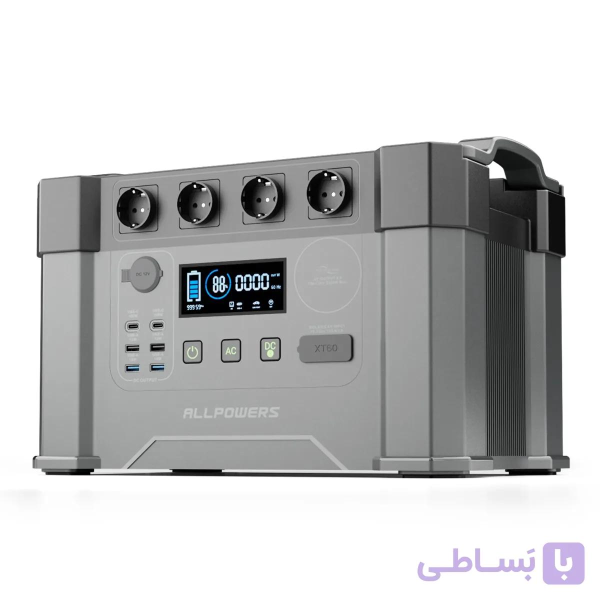 پاور استیشن قابل‌حمل ALLPOWERS مدل S2000 Pro – ظرفیت 1500Wh با توان خروجی 2400 وات