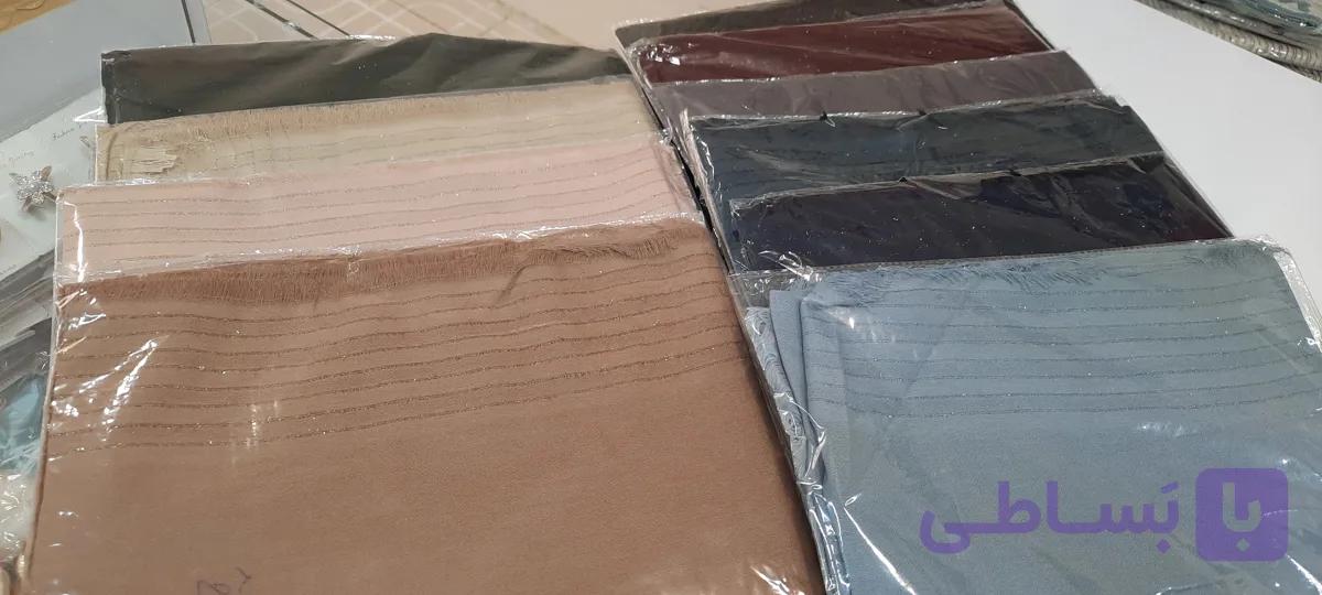 روسری نخی قواره ۱۴۰،در رنگهای پر طرفدار شیگ