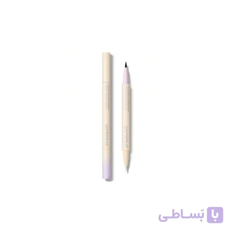 خط چشم و چسب مژه دوکاره شیگلم
