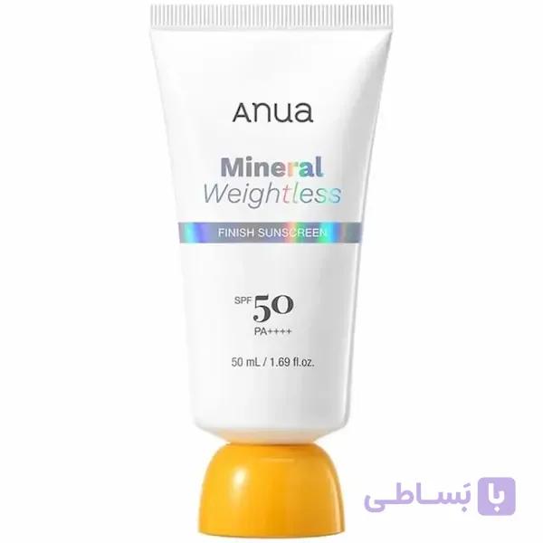 ضد آفتاب آنوا مدل Mineral Weightless حجم ۵۰ میلی‌لیتر SPF 50