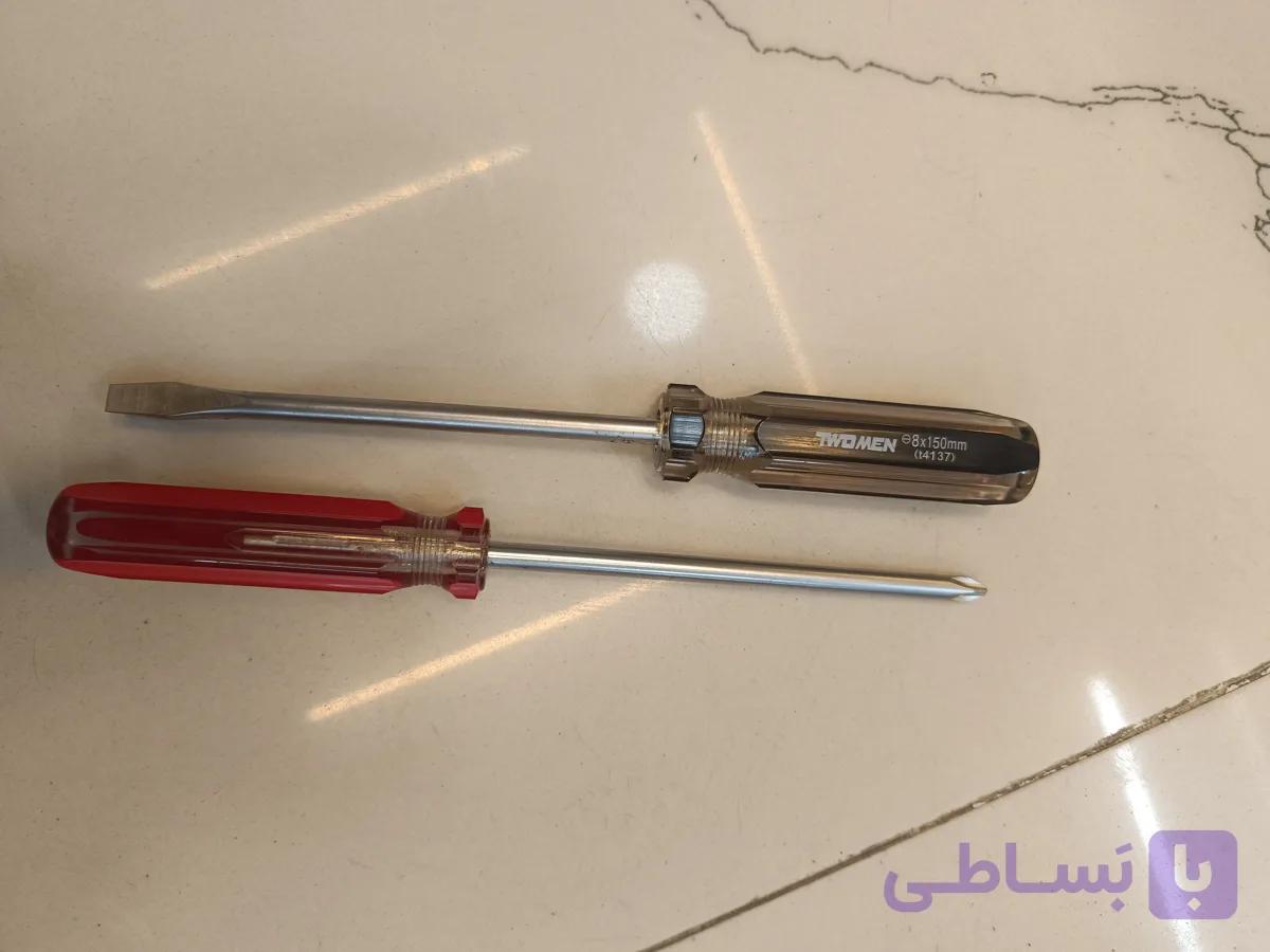 پیچ گوشتی 8در 150 شیشه‌ای چهارسو