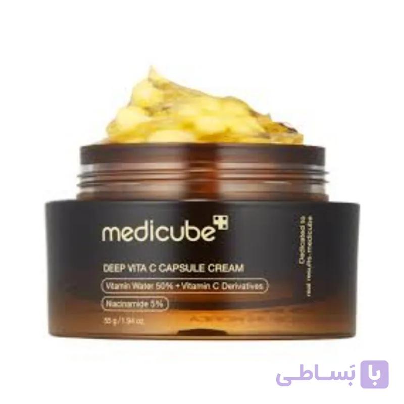 ماسک کرم کپسولی مدی کیوب Medicube Deep Vita C Capsule Cream روشن کننده 55 میل