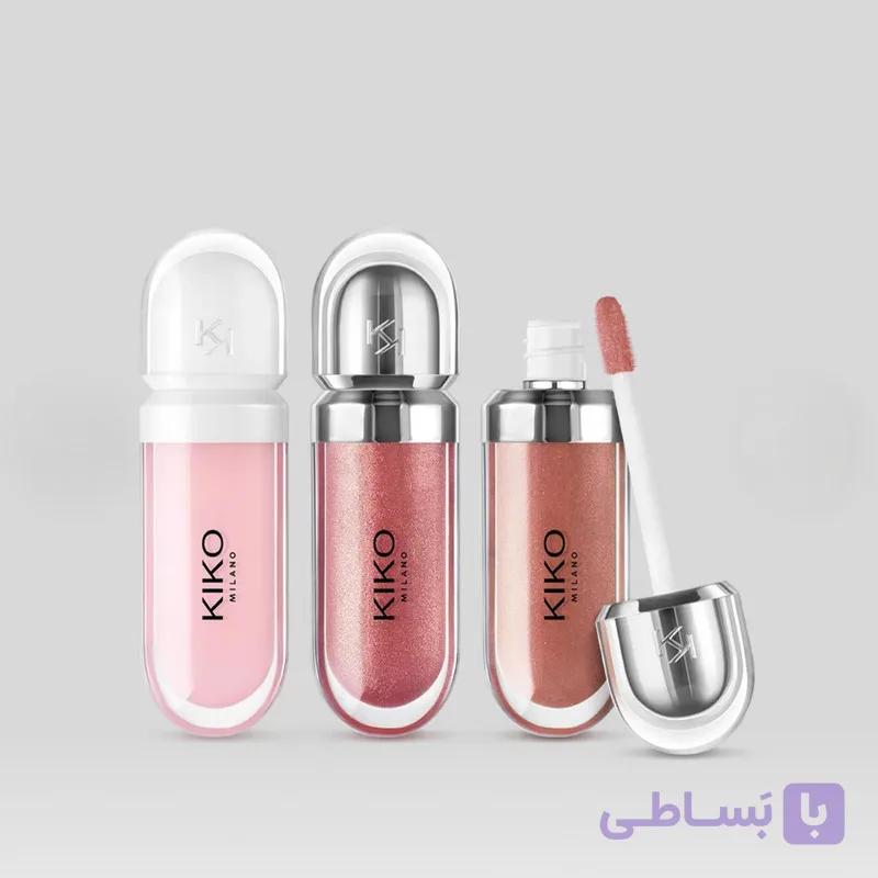 لیپ گلاس کیکو‌ میلانو مدل Glossy مجموعه ۳ عددی