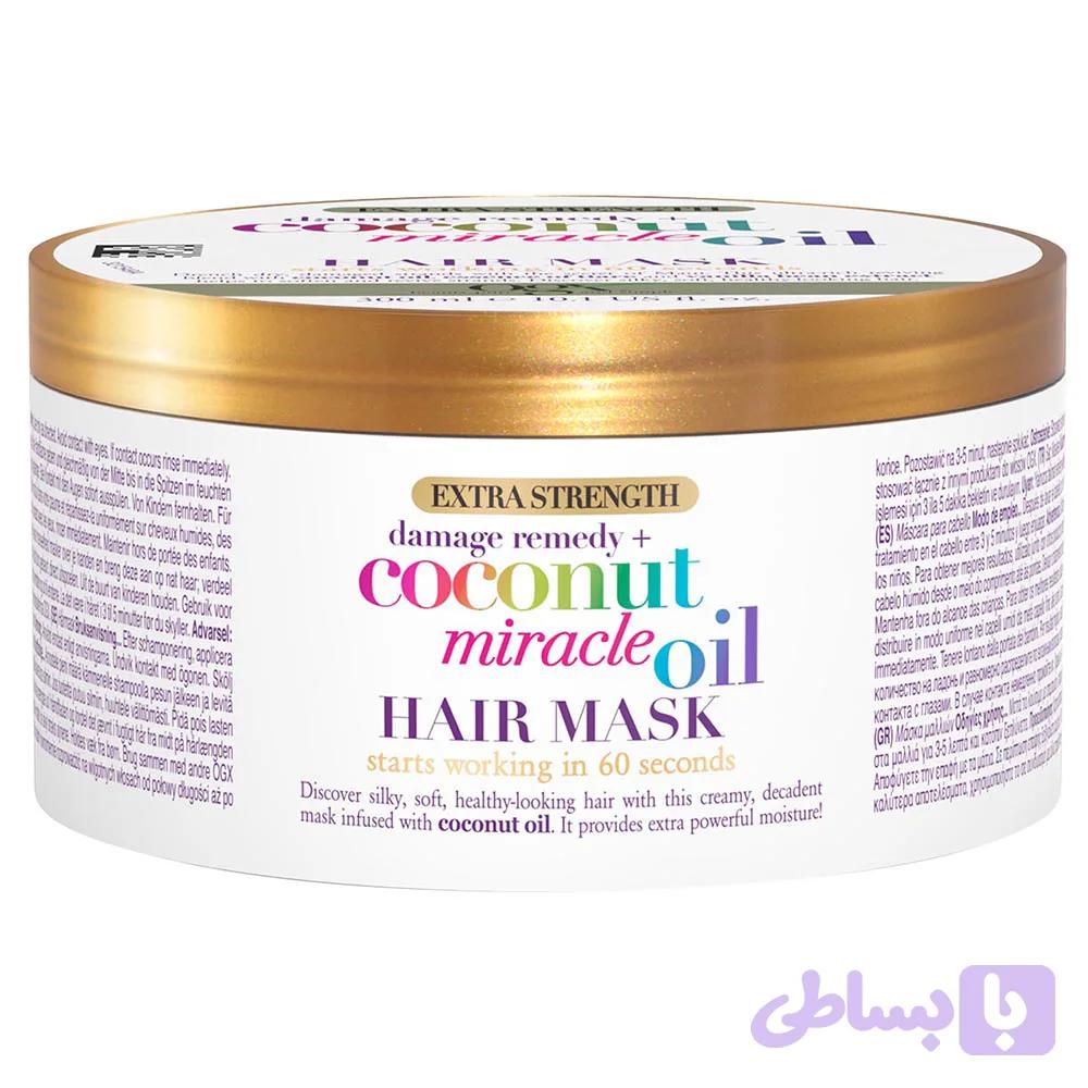ماسک مو او جی ایکس مدل Coconut Miracle وزن 168 گرم